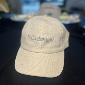 Hello Darling Cream corderoy Hat